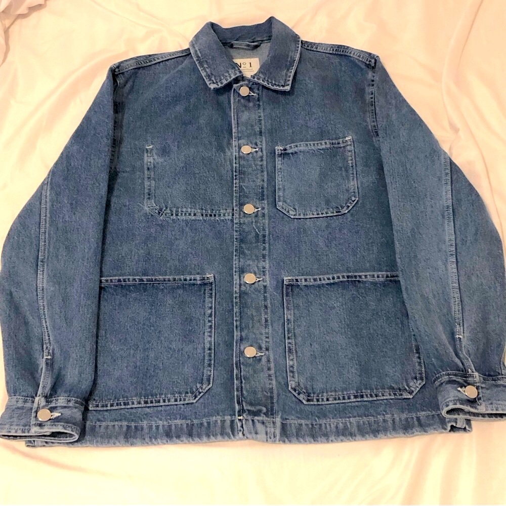 H&M denim shirt chore jacket